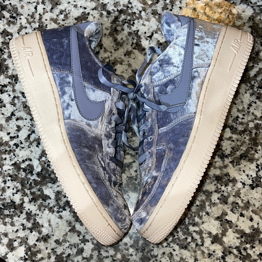 Nike Air Force 1 GS Dark Sky Blue Velvet